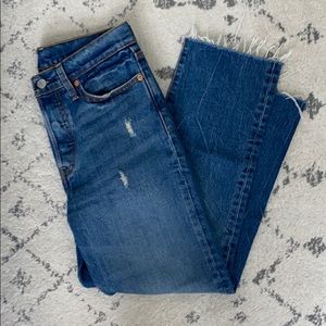 LEVIS Wedgie Jeans Denim 27 crop